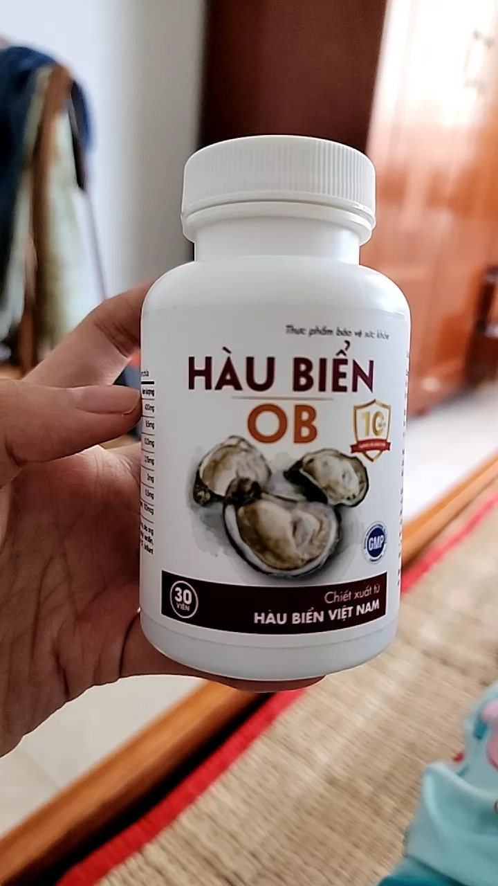 (Hàng nhập khẩu) Viên uống tinh hàu biển OB lọ 30 viên