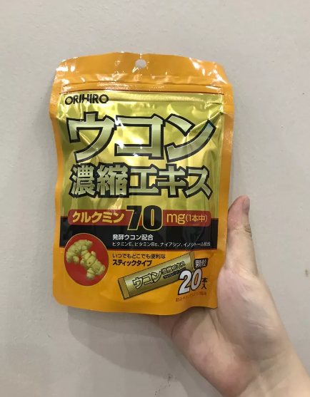 (Hàng nhập khẩu) Bột nghệ Orihiro Nhật Bản hỗ trợ giải rượu túi 20 gói