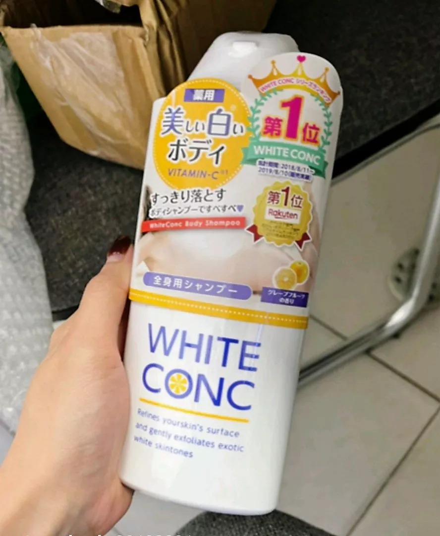 Sữa Tắm Trắng White Conc Nhật Bản 360ml - Chứa Vitamin C Giúp Làm Sáng Da, Làm Sạch Nhẹ Nhàng, Hương Thơm Dịu Nhẹ