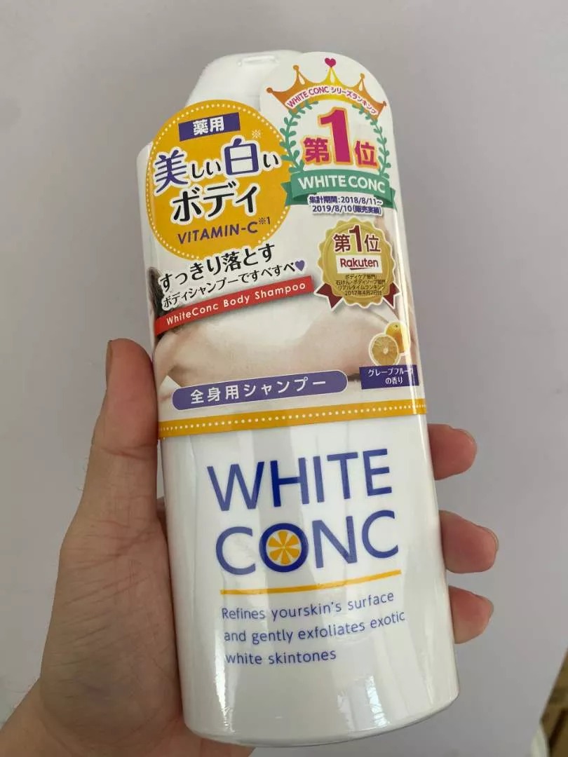 Sữa Tắm Trắng White Conc Nhật Bản 360ml - Chứa Vitamin C Giúp Làm Sáng Da, Làm Sạch Nhẹ Nhàng, Hương Thơm Dịu Nhẹ