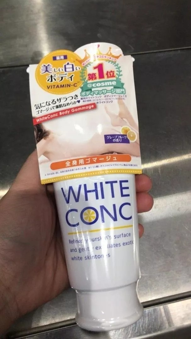 Tẩy Da Chết White Conc Body Nhật Bản - Chống Đốm Nâu Niệm Giúp Da Mịn Màng 150ml - Dưỡng Da Từ Thiên Nhiên
