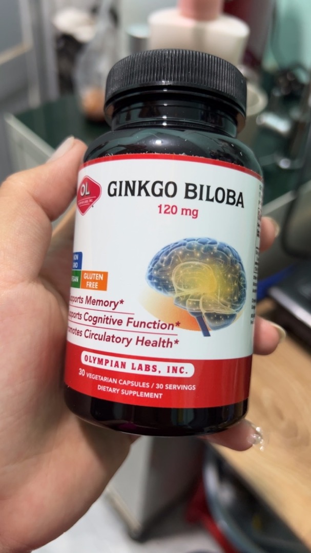 Viên uống Ginkgo Biloba 120mg Olympian Labs - Hỗ trợ cải thiện tuần hoàn não, tăng cường trí nhớ và tập trung, sản phẩm sức khỏe tự nhiên.