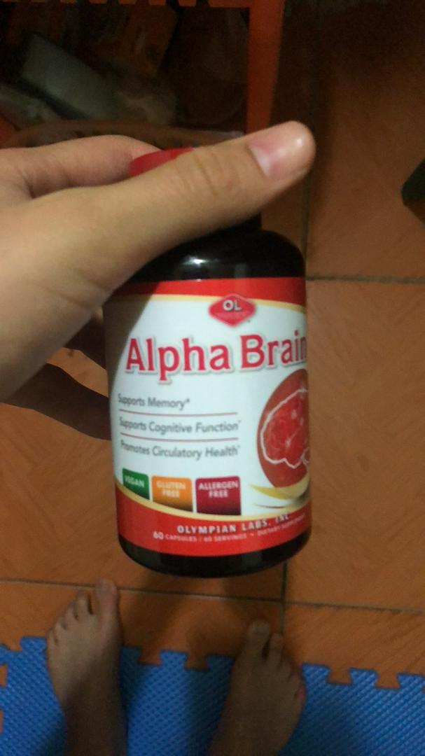 Viên uống Alpha Brain Olympian Labs - Hỗ trợ tuần hoàn não và cải thiện trí nhớ, tăng cường khả năng tập trung, 60 viên