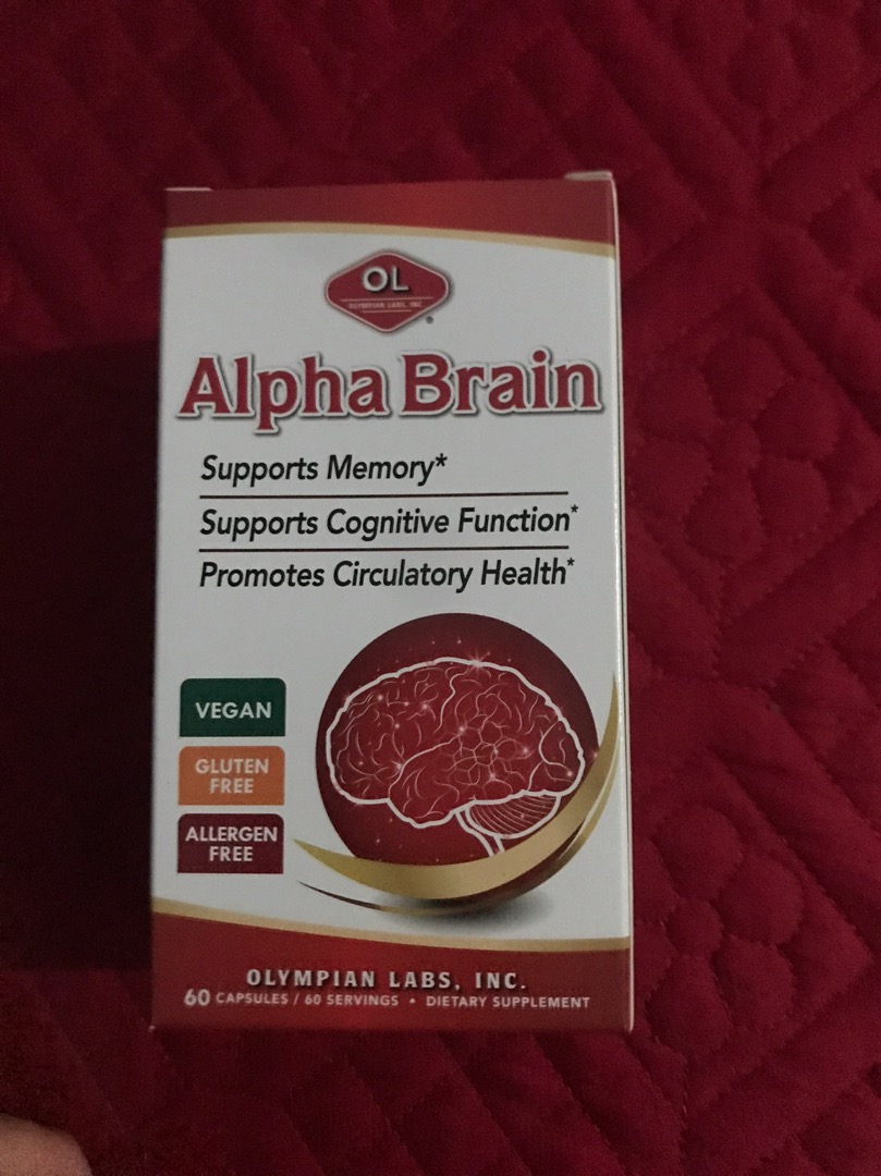 Viên uống Alpha Brain Olympian Labs - Hỗ trợ tuần hoàn não và cải thiện trí nhớ, tăng cường khả năng tập trung, 60 viên