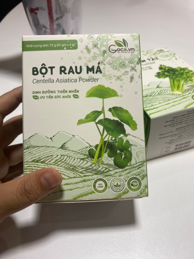 Bột Rau Má Nguyên Chất Goce 72g - Hỗ Trợ Thanh Nhiệt, Giải Độc Cơ Thể Từ Thiên Nhiên, Dinh Dưỡng Tốt Cho Sức Khỏe