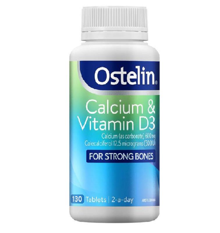 Viên uống Canxi Ostelin Calcium & Vitamin D3 130 viên - Hỗ trợ xương chắc khỏe, phát triển chiều cao cho bà bầu và trẻ em australia