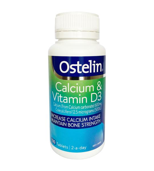 Viên uống Canxi Ostelin Calcium & Vitamin D3 130 viên - Hỗ trợ xương chắc khỏe, phát triển chiều cao cho bà bầu và trẻ em australia