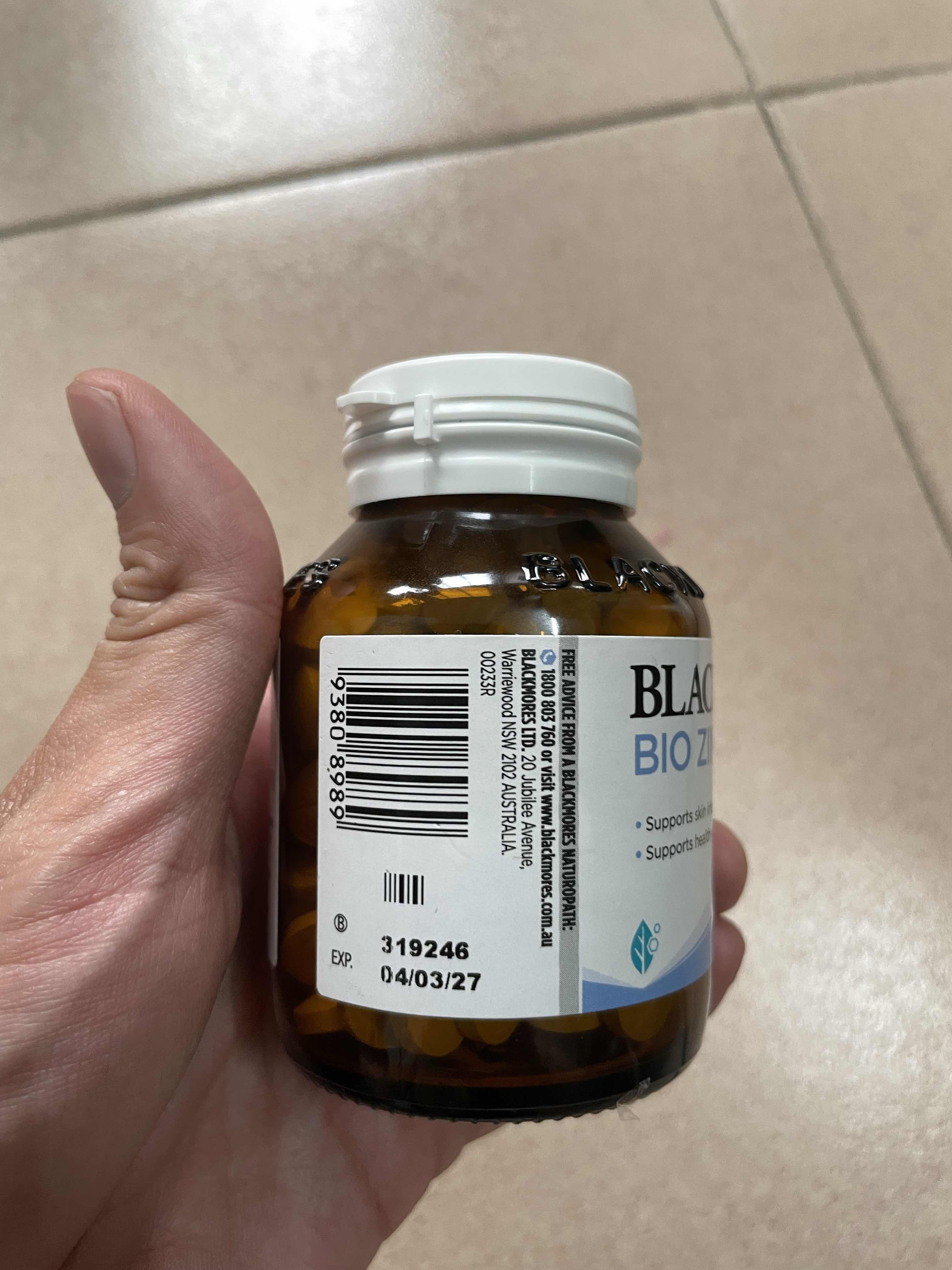 Viên Kẽm Tự Nhiên Blackmores Bio Zinc 84 Viên - Tăng Cường Đề Kháng, Hỗ Trợ Làm Đẹp Da và Giảm Mụn Trứng Cá