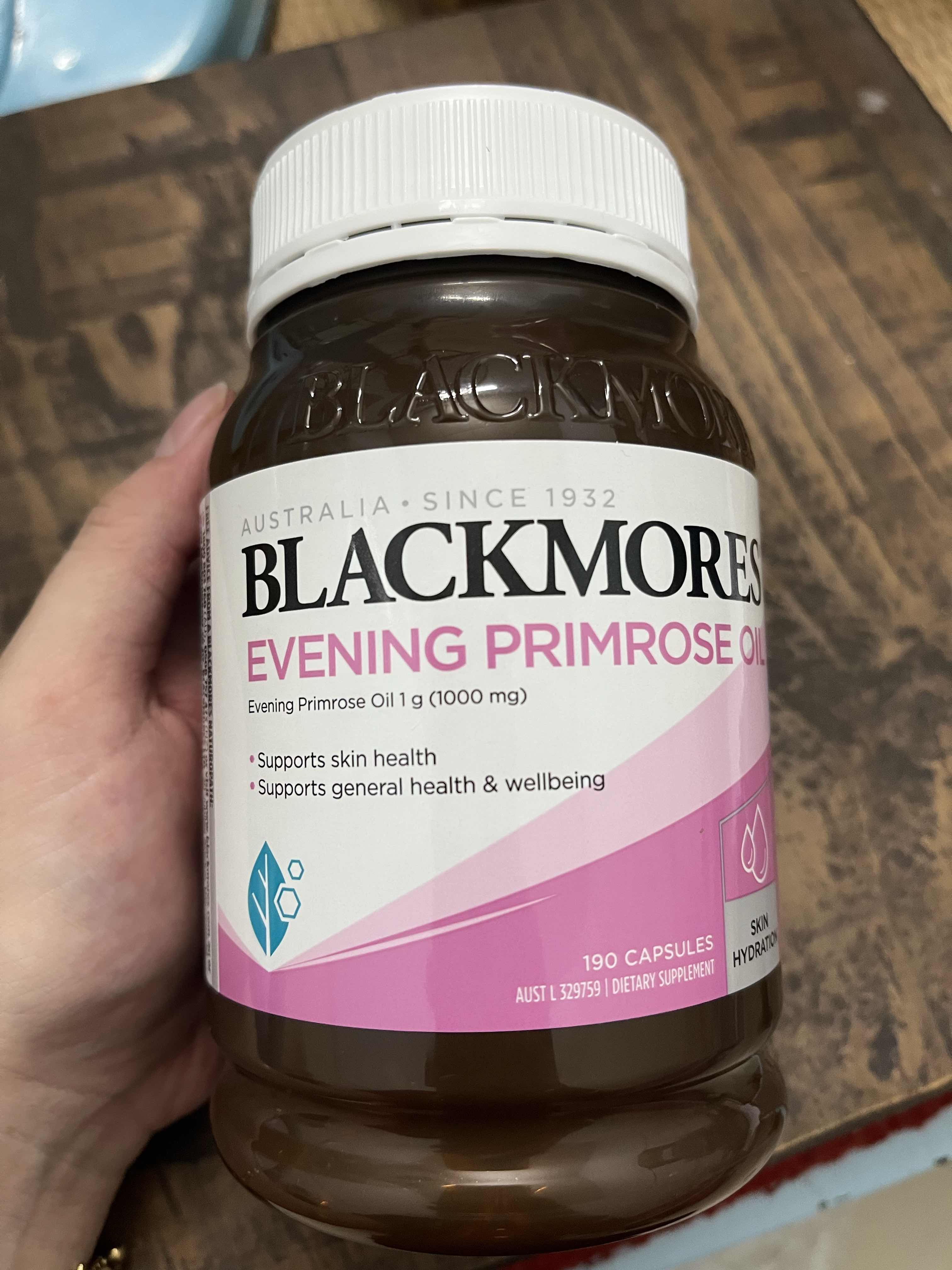 Tinh Dầu Hoa Anh Thảo Blackmores Evening Primrose Oil 190 Viên - Bổ Sung Omega-6, Hỗ Trợ Làm Đẹp Da, Tóc và Cân Bằng Nội Tiết Tố