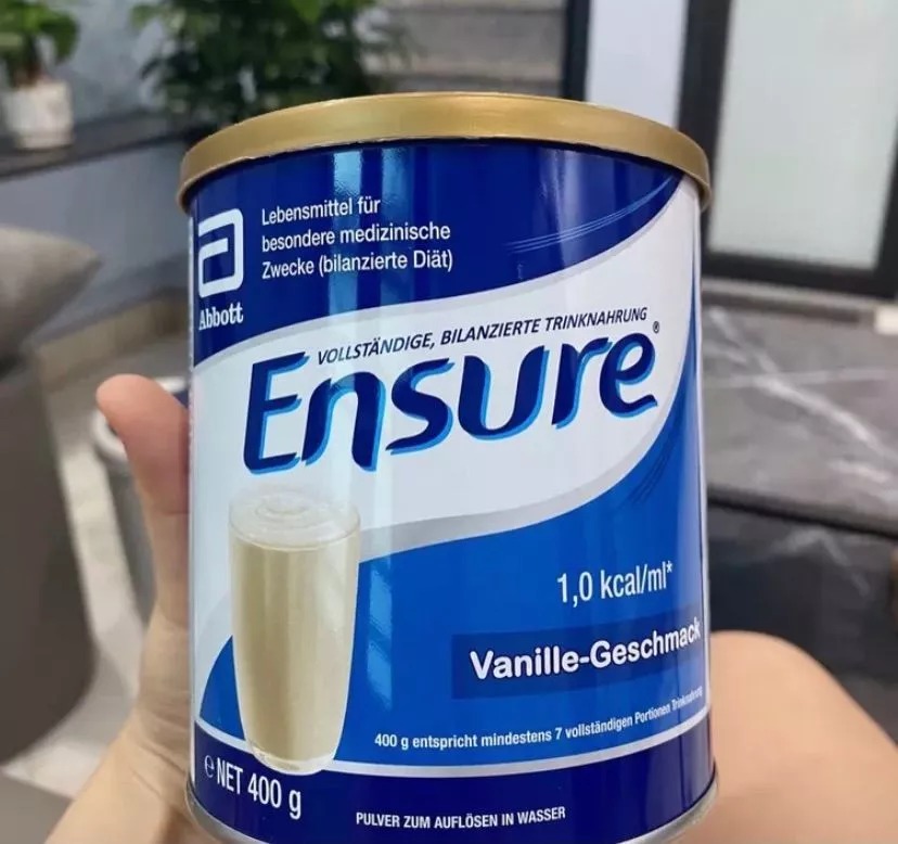 Sữa Ensure Đức 400g - Dinh Dưỡng Hỗ Trợ Sức Khỏe Cho Mọi Lứa Tuổi, Protein, Vitamin, Canxi, Tăng Cường Miễn Dịch