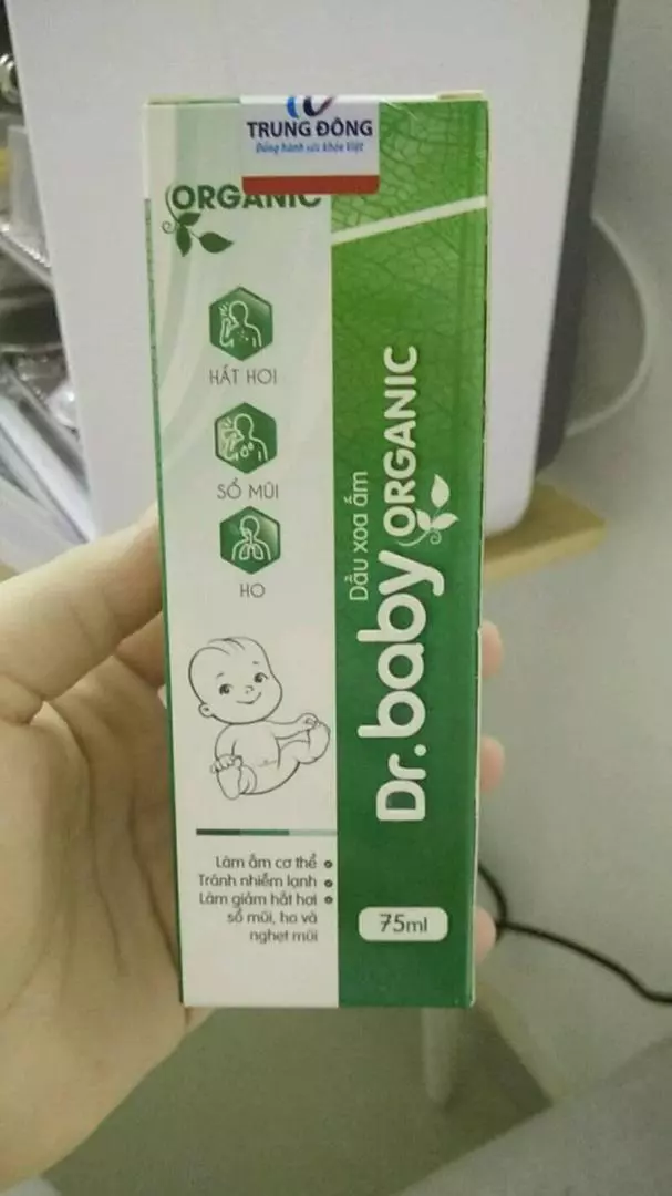 Dầu Xoa Ấm Cho Bé Đa Năng Dr.Baby Organic - Giúp Giảm Ho, Thoáng Đường Thở, An Toàn Cho Trẻ Sơ Sinh 75ml