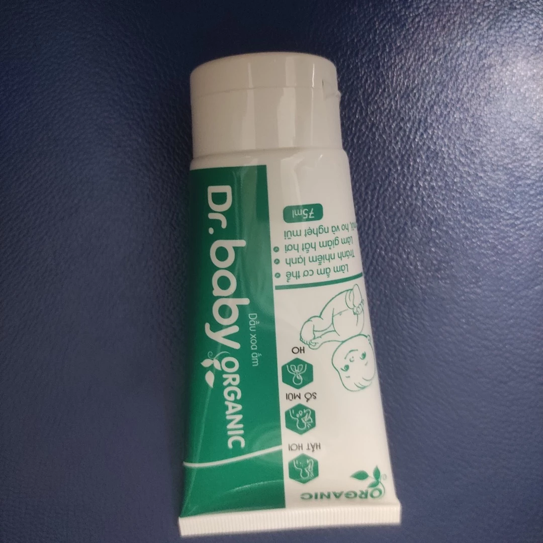 Dầu Xoa Ấm Cho Bé Đa Năng Dr.Baby Organic - Giúp Giảm Ho, Thoáng Đường Thở, An Toàn Cho Trẻ Sơ Sinh 75ml
