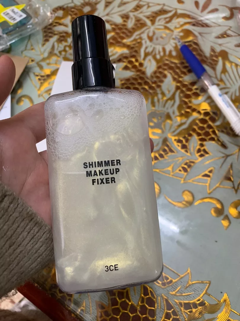 Xịt Khóa Nền Nhũ 3CE Shimmer Makeup Fixer 95ml - Giúp Lớp Trang Điểm Bền, Duy Trì Độ Tươi Mới Và Ngăn Ngừa Mụn