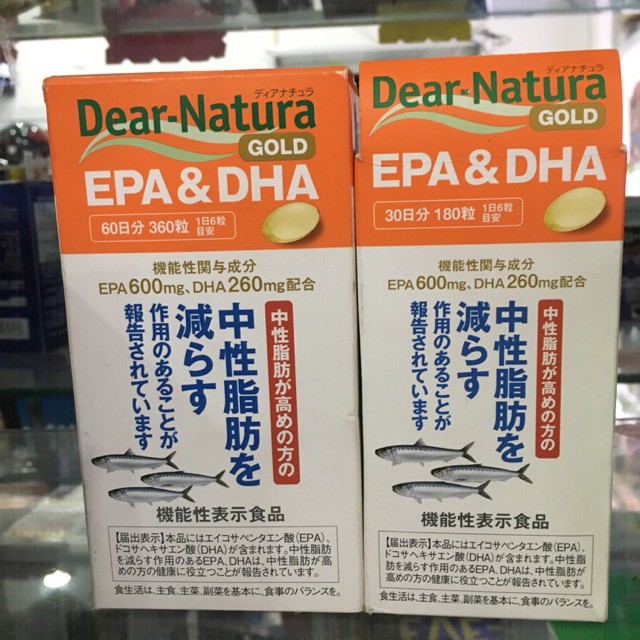 Viên uống bổ não Dear Natura Gold EPA & DHA Nhật Bản - Hỗ trợ cải thiện trí nhớ, tăng khả năng tập trung cho người lớn và trẻ em trên 15 tuổi