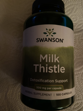 Viên uống Swanson Full Spectrum Milk Thistle 500mg - Hỗ trợ chức năng gan, chiết xuất tự nhiên từ cây kế sữa, 100 viên/hộp