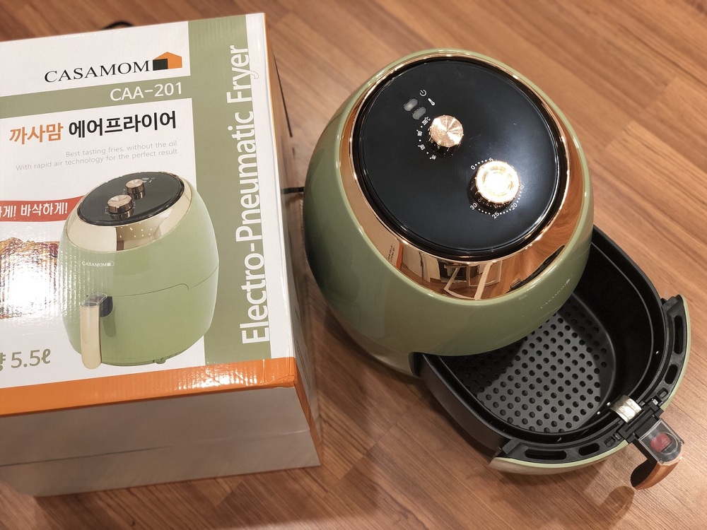 Nồi Chiên Không Dầu Casamom Hàn Quốc 5.5L - Thiết Kế Sang Trọng, Chiên Rán Ít Dầu, Hỗ Trợ Đun Nấu Hiệu Quả