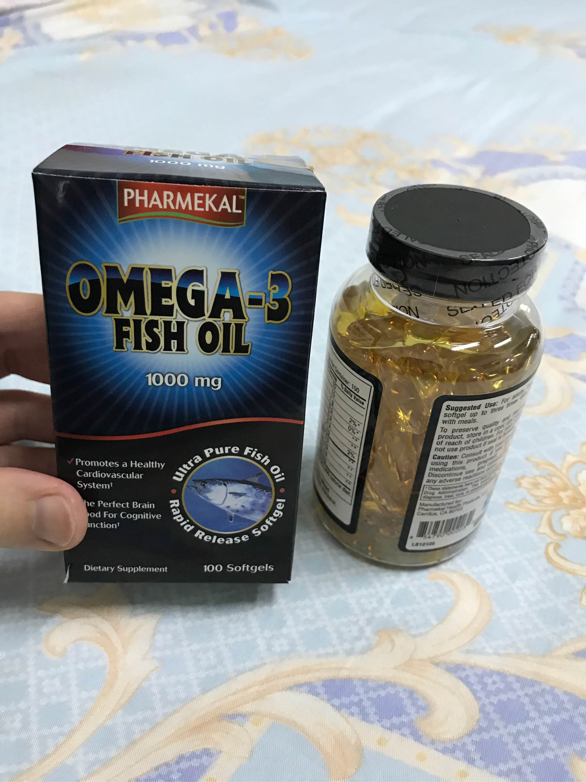 Viên uống dầu cá Pharmekal Omega 3 Fish Oil 1000mg - Hỗ trợ sức khỏe, làm đẹp da từ cá biển sạch, chống oxi hóa, tốt cho mắt và não bộ