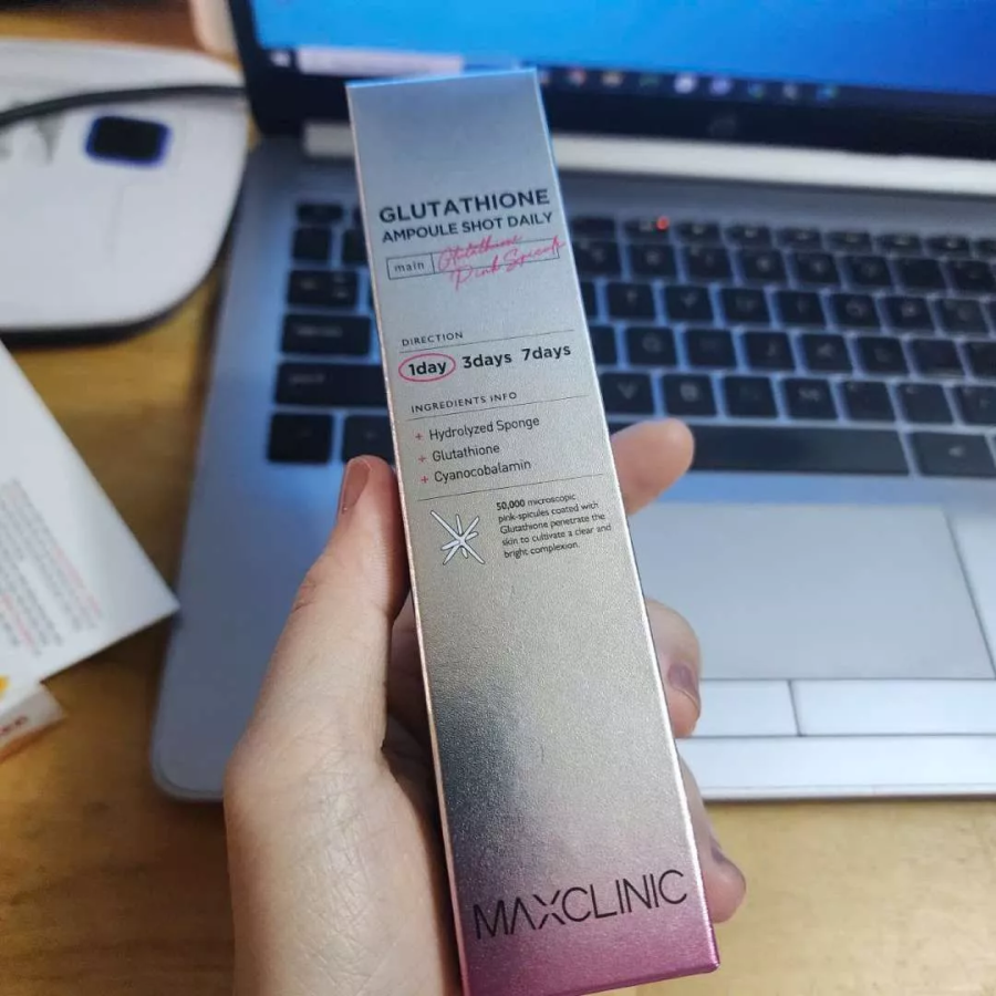 Tinh Chất Trẻ Hóa Da Maxclinic Glutathione Ampoule Shot 1day - Serum Làm Sáng Da, Giảm Nếp Nhăn, Tái Tạo Da Mềm Mại 50ml