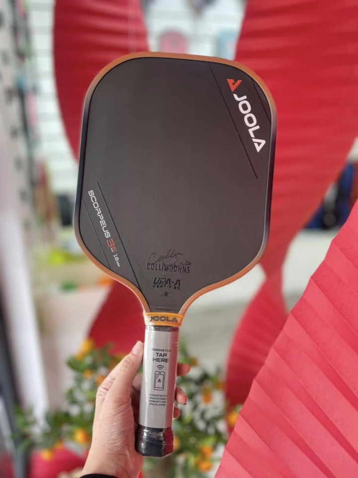 Vợt Pickleball JOOLA Collin Johns Scorpeus 3S 16mm - Thiết Kế Hiện Đại, Kiểm Soát Xuất Sắc Cho Người Chơi Pickleball