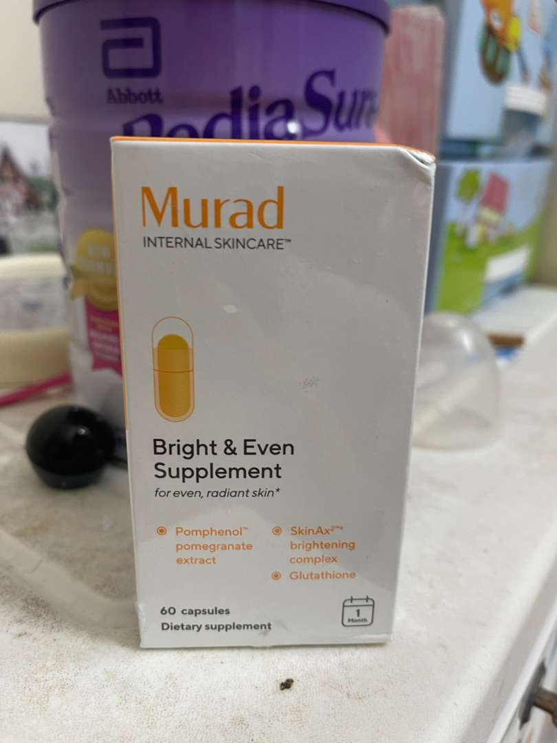 Viên uống chống nắng trắng da Murad Bright & Even Supplement - Chiết xuất lựu, bảo vệ da khỏi tia UV, làm sáng và trẻ hóa da 60 viên