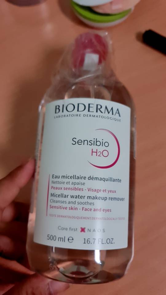 Nước tẩy trang Bioderma H2O 500ml - Sạch sâu, dịu nhẹ cho da nhạy cảm và da dầu mụn - Mỹ phẩm Pháp chính hãng