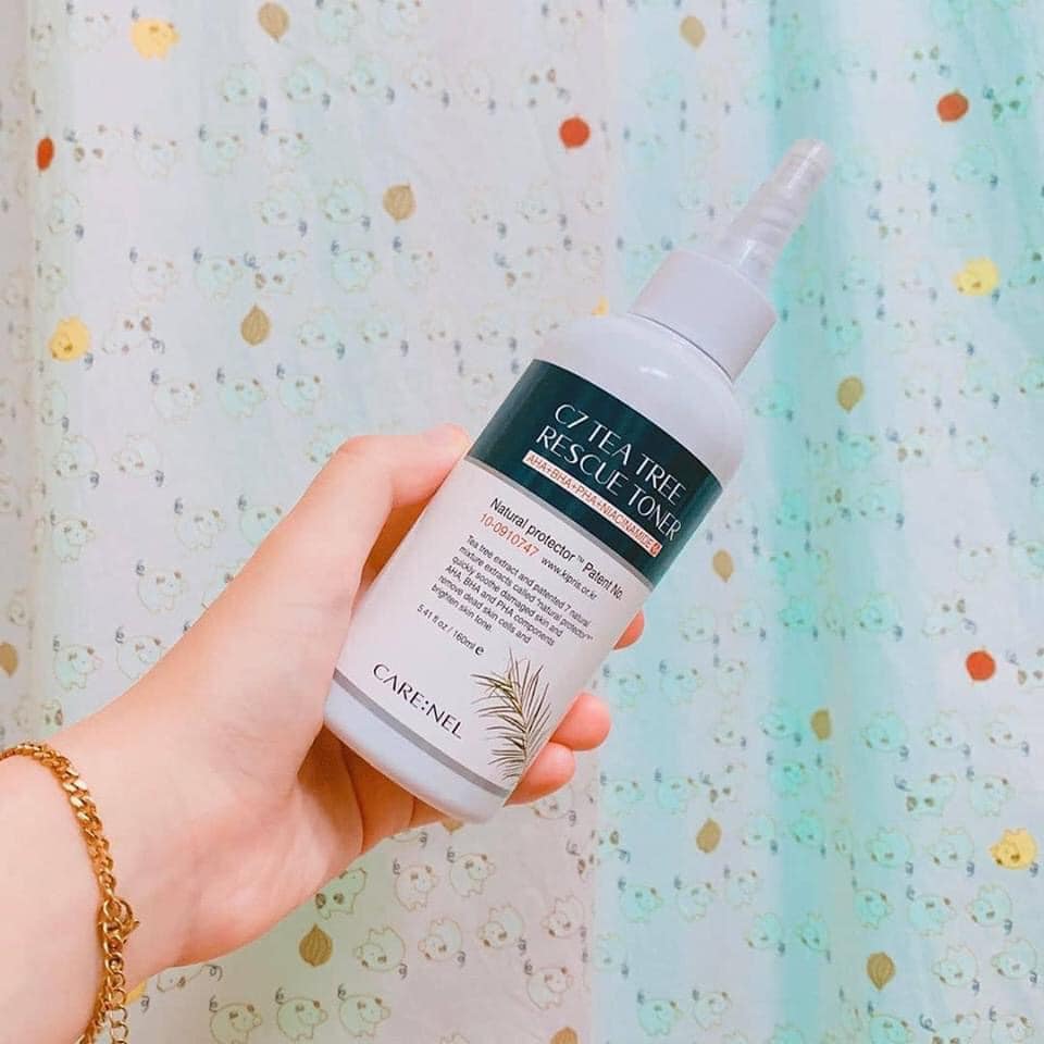 Toner Care:Nel C7 Tea Tree Rescue AHA + BHA + PHA + Niacinamide - Nước Hoa Hồng Se Khít Lỗ Chân Lông, Dưỡng Sáng Da, Phù Hợp Mọi Loại Da