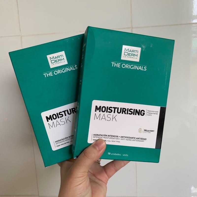 Mặt Nạ Dưỡng Trắng MartiDerm The Originals Moisturising Mask - Hộp 10 Miếng, Cấp Ẩm, Cải Thiện Da Khô, Chăm Sóc Da Chuyên Sâu