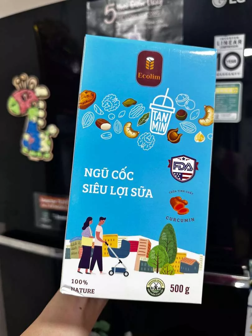 Ngũ Cốc Lợi Sữa Ecolim 500g Cho Mẹ Sau Sinh - Tăng Cường Dinh Dưỡng & Lượng Sữa Tự Nhiên, An Toàn & Hữu Cơ