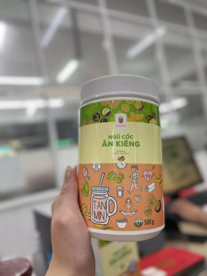 Ngũ Cốc Ăn Kiêng Hữu Cơ Ecolim 500g - Bữa Sáng Lành Mạnh Không Đường Từ Hạt Ngũ Cốc Hữu Cơ Tự Nhiên, Dinh Dưỡng Cân Bằng