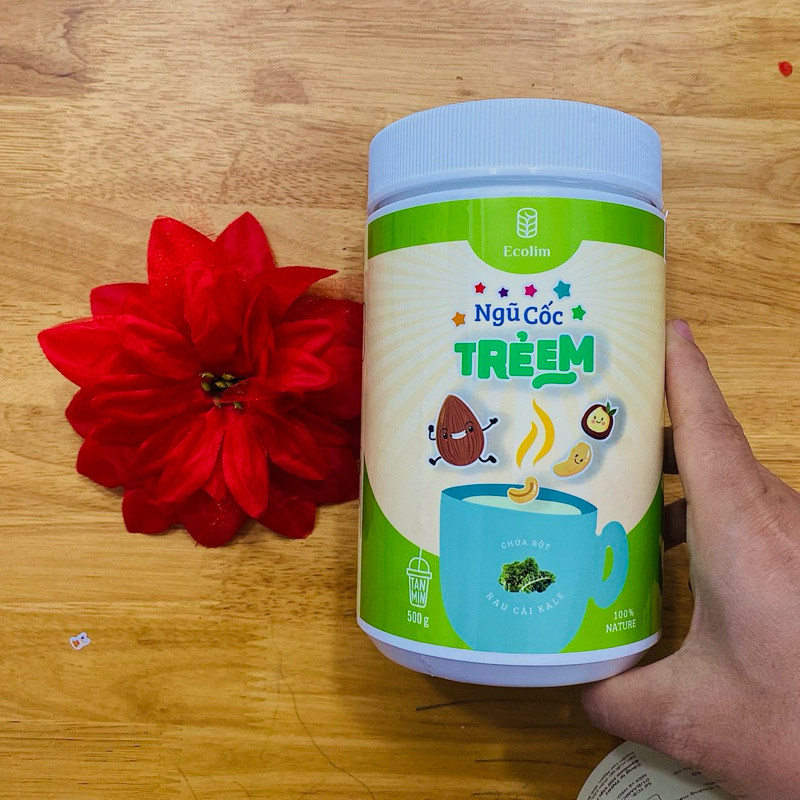 Ngũ Cốc Hữu Cơ Ecolim Cho Trẻ Em - Bữa Sáng Dinh Dưỡng, Chứa Protein & Vitamin Từ Rau Cải Kale - Hộp 500g