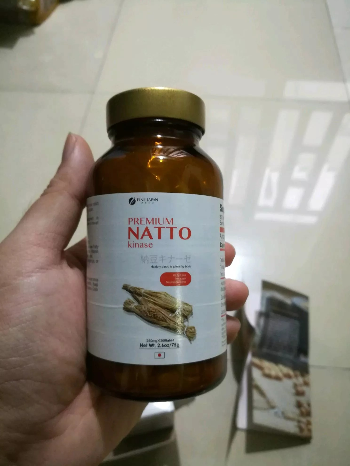 Viên uống Nattokinase 2000FU Fine Japan - Hỗ trợ sức đề kháng, miễn dịch, sức khỏe tim mạch, cải thiện lưu thông máu - 300 viên nhập khẩu Nhật Bản