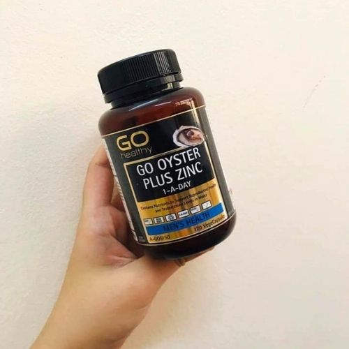 Viên uống Tinh Chất Hàu Go Healthy Plus Zinc - Hỗ Trợ Sức Khỏe Nam Giới, Bổ Sung Kẽm, 120 Viên