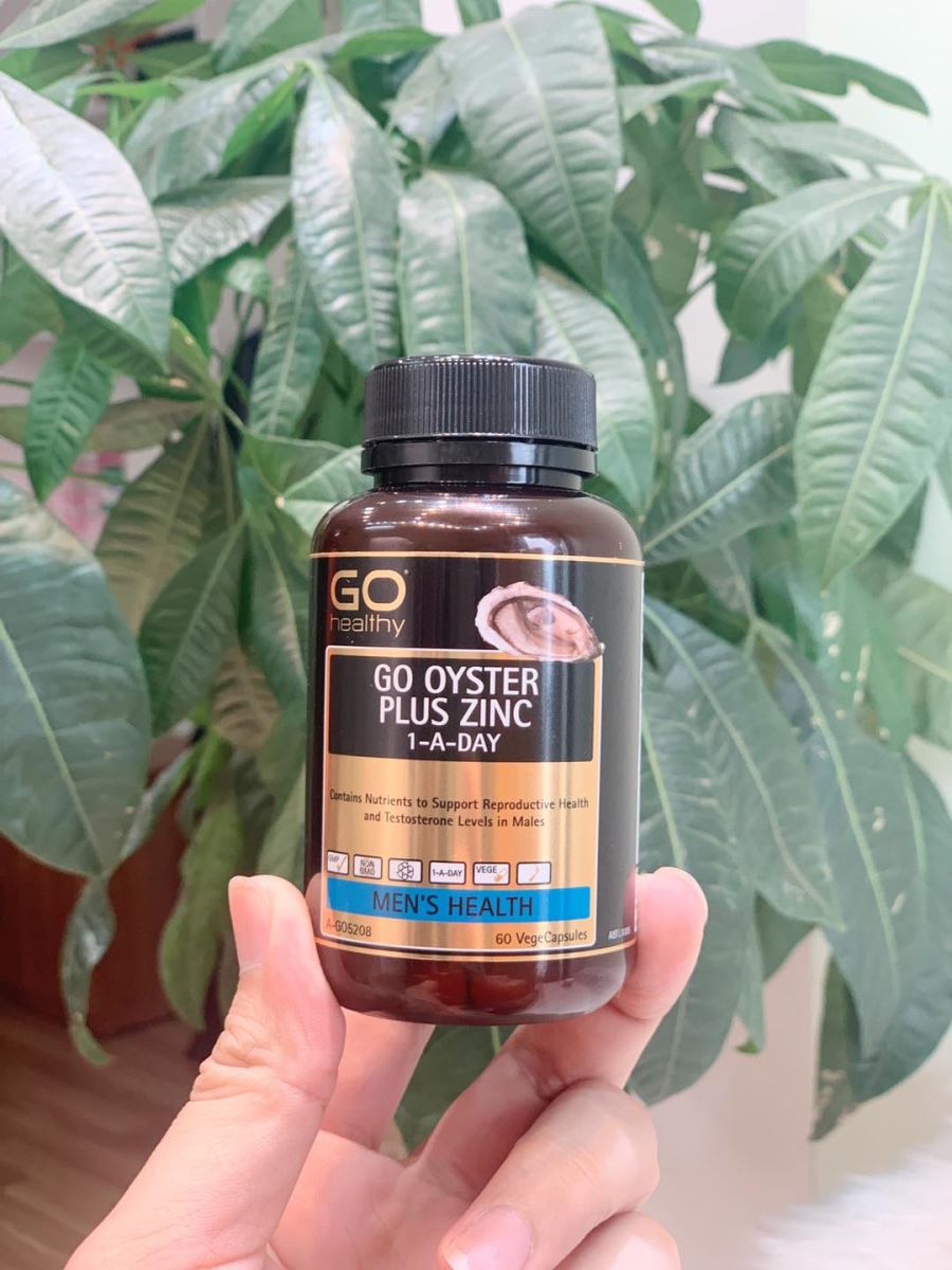 Viên uống Tinh Chất Hàu Go Healthy Plus Zinc - Hỗ Trợ Sức Khỏe Nam Giới, Bổ Sung Kẽm, 120 Viên