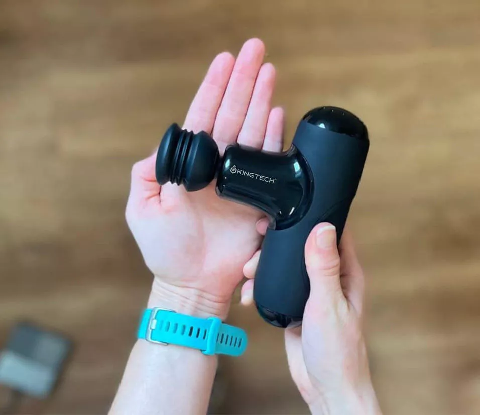 Máy Massage Mini Cầm Tay KINGTECH A1 - Thiết Bị Massage Trị Liệu Sạc Pin, 5 Đầu Massage, Chống Ồn, Giảm Căng Thẳng, Dễ Dàng Mang Theo