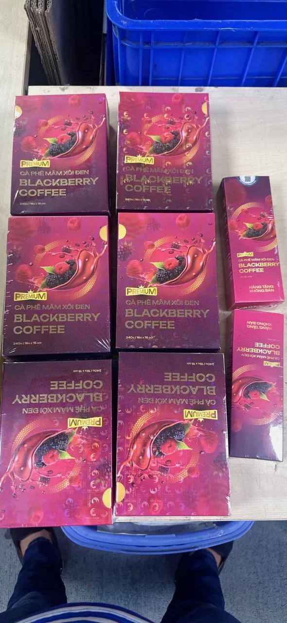 Cà Phê Mâm Xôi Đen Premium Blackberry Coffee - Giảm Cân Hiệu Quả, Hương Vị Thơm Ngon, Dễ Uống, Hỗ Trợ Đốt Cháy Mỡ Thừa