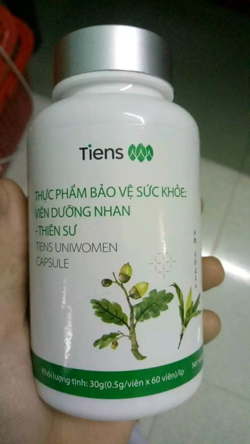 Viên Dưỡng Nhan Thảo Mộc Tiens Uniwomen - Hỗ Trợ Sức Khỏe & Làm Đẹp Da Cho Phụ Nữ Sau Sinh, Chiết Xuất Tự Nhiên 60 Viên