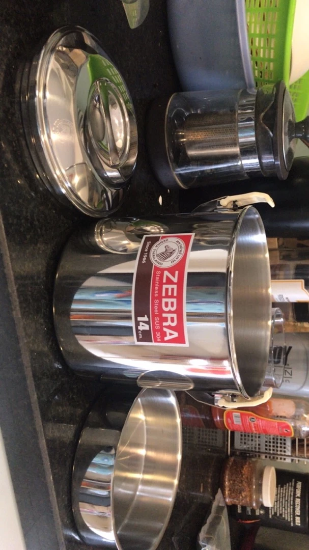 Camen Inox có nắp cài và quai cầm Zebra - Đồ Gia Dụng Nhà Bếp Chất Liệu Cao Cấp, Bảo Quản Thức Ăn An Toàn