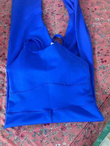 Bộ Jumpsuit Dây Đan Ôm Body Tôn Dáng Tập Gym Yoga Hibi Sports J603 Màu Xanh Coban - Thời Trang Nữ Cao Cấp Cho Mọi Hoạt Động Thể Thao