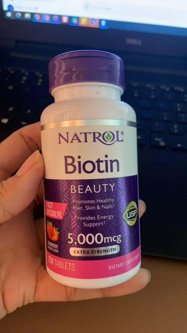 Viên ngậm Biotin 5000 mcg hỗ trợ mọc tóc nhanh chóng - Thực phẩm chức năng 250 viên giúp tóc dày, móng khỏe và làn da mịn màng