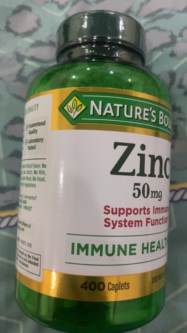 Viên kẽm Nature's Bounty Zinc 50mg 100 viên - Bổ sung khoáng chất hỗ trợ miễn dịch và sức khỏe cho nam giới, chất lượng Mỹ