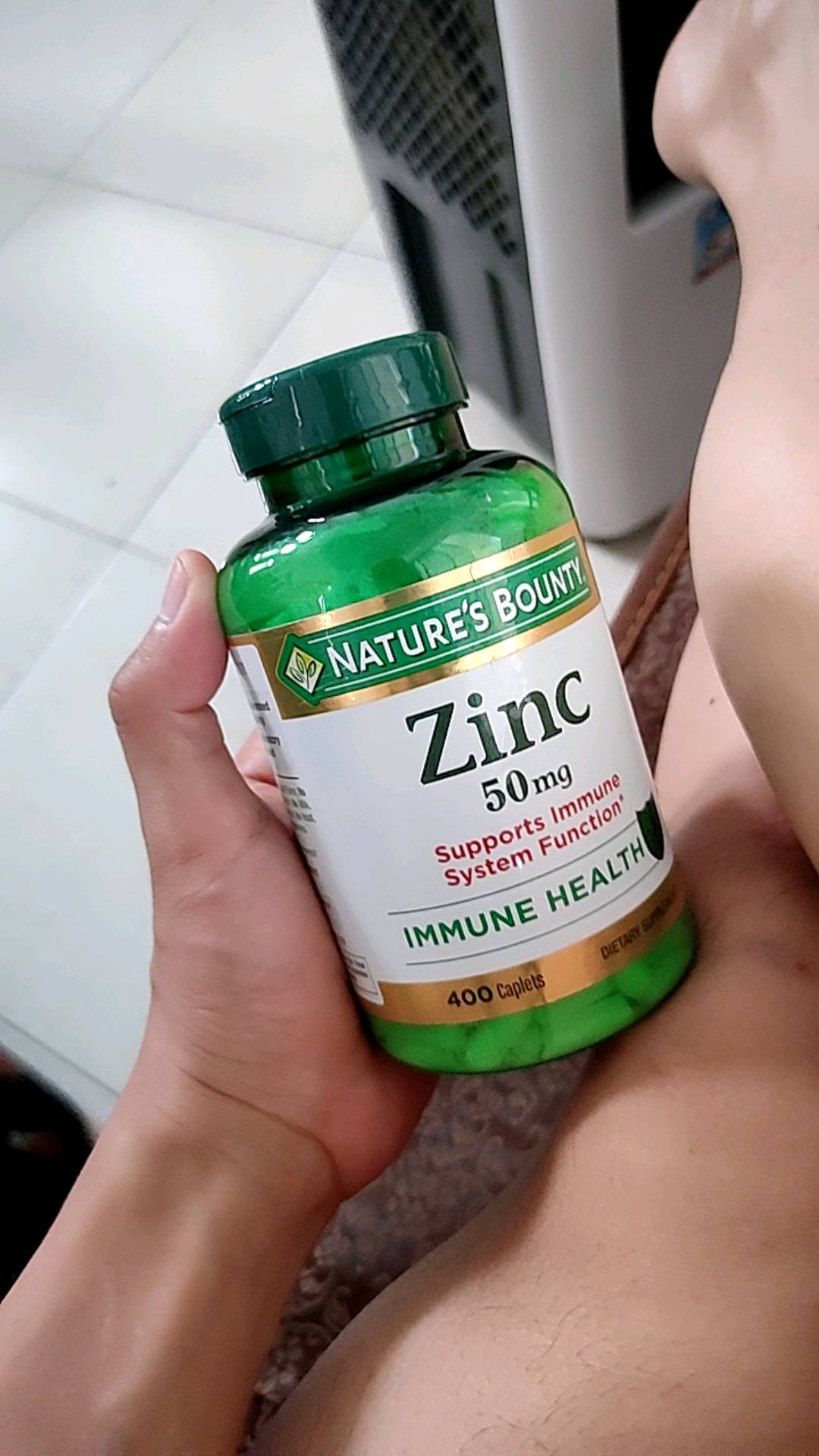 Viên kẽm Nature's Bounty Zinc 50mg 100 viên - Bổ sung khoáng chất hỗ trợ miễn dịch và sức khỏe cho nam giới, chất lượng Mỹ