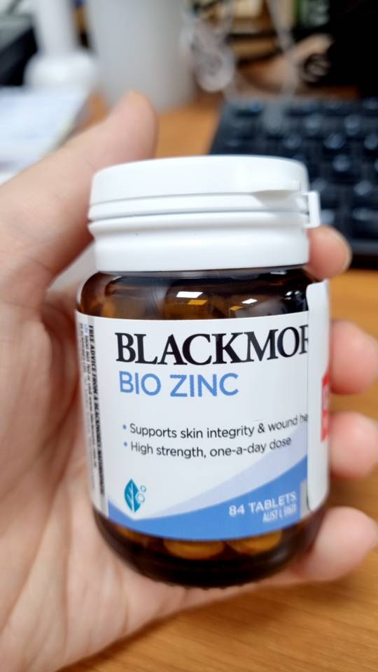Viên Kẽm Tự Nhiên Blackmores Bio Zinc 84 Viên - Tăng Cường Đề Kháng, Hỗ Trợ Làm Đẹp Da và Giảm Mụn Trứng Cá