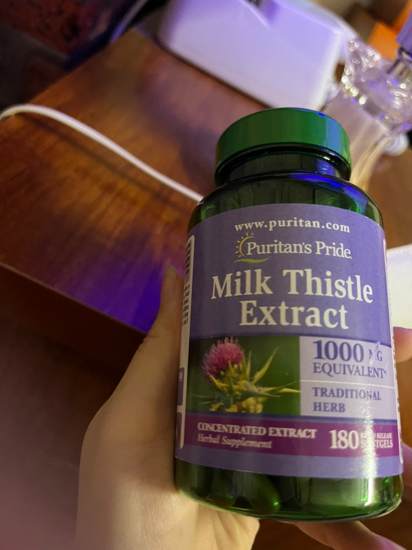 Viên uống Milk Thistle Extract 1000mg Puritan Pride - Hỗ trợ chức năng gan, Giải độc gan tự nhiên, Bổ sung sức khỏe 90 viên