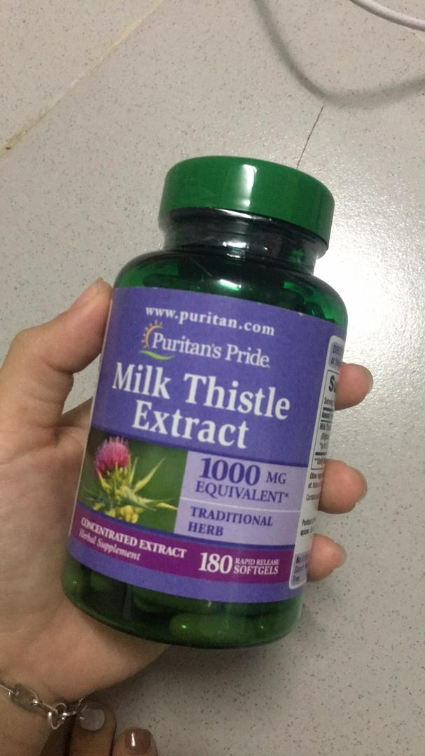 Viên uống Milk Thistle Extract 1000mg Puritan Pride - Hỗ trợ chức năng gan, Giải độc gan tự nhiên, Bổ sung sức khỏe 90 viên