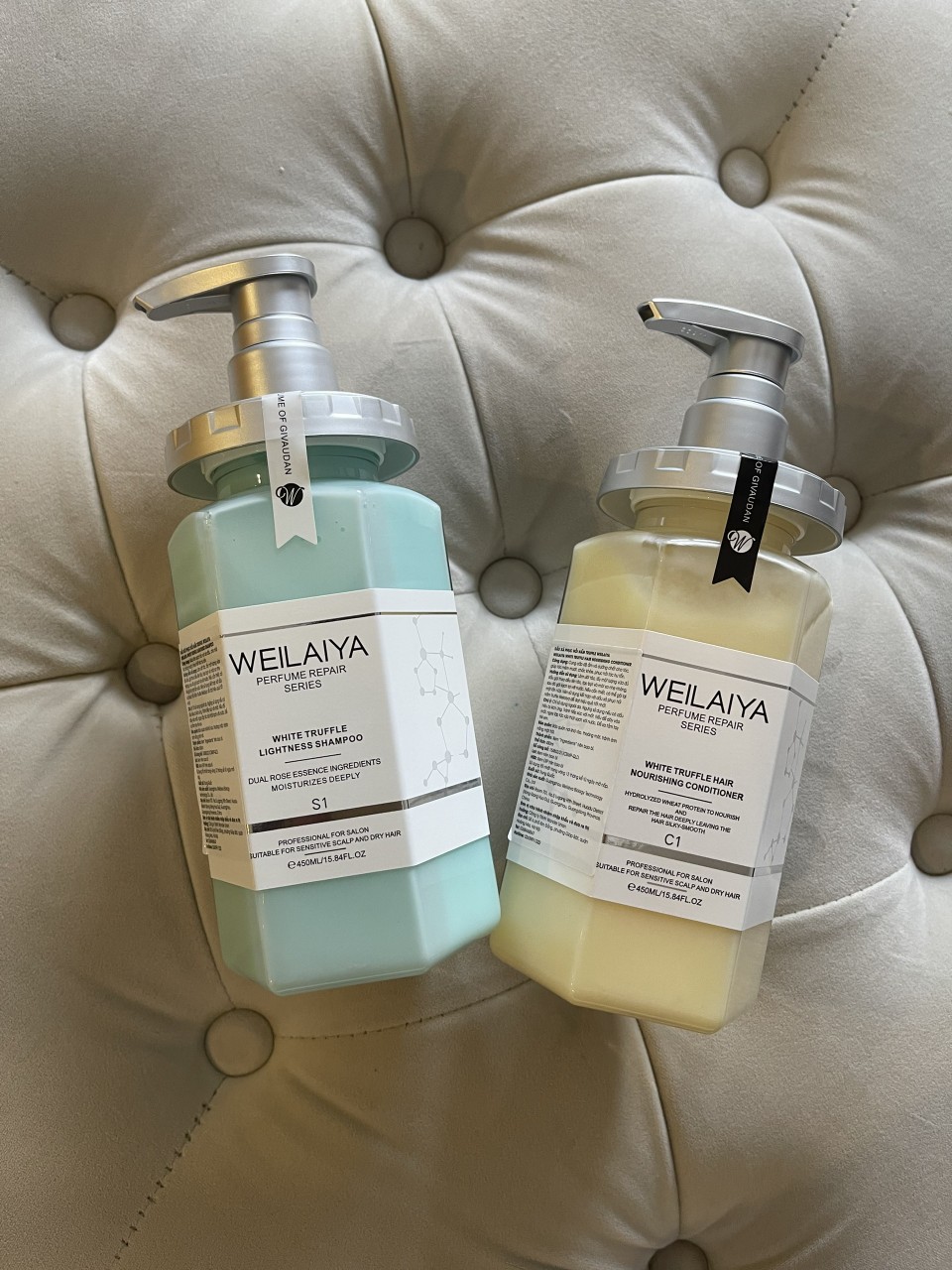 Bộ Dầu Gội Xả Phục Hồi Đa Tầng Nấm Truffle Weilaiya 450ml - Giúp Tóc Bồng Bềnh, Suôn Mượt, Chăm Sóc Toàn Diện Từ Thiên Nhiên