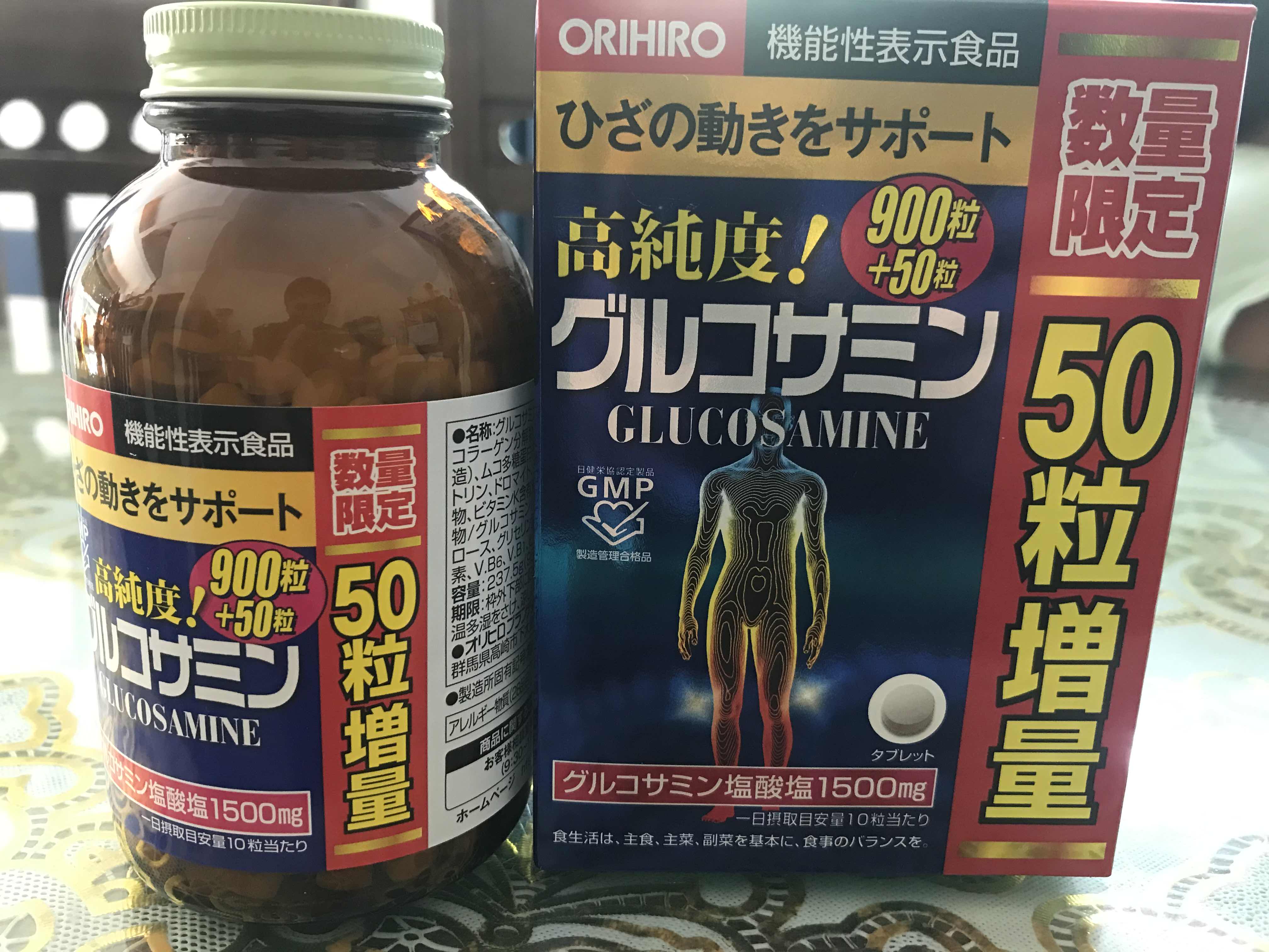 (Auth Nhật) Viên Uống Glucosamine Orihiro 1500mg Nhật Bản 950 Viên - Hỗ Trợ Xương Khớp Người Trưởng Thành