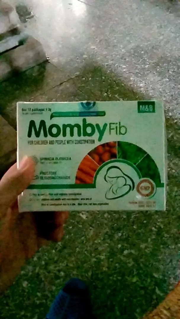 Cốm Vi Sinh Momby fib Màu Xanh và Màu Hồng