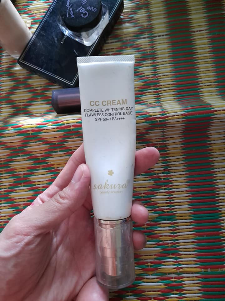 Kem Nền Sakura CC Cream Flawless Control Base Nhật Bản - Kem Trang Điểm Chống Nắng SPF50/PA++++, Che Khuyết Điểm Hoàn Hảo, Lớp Nền Tự Nhiên
