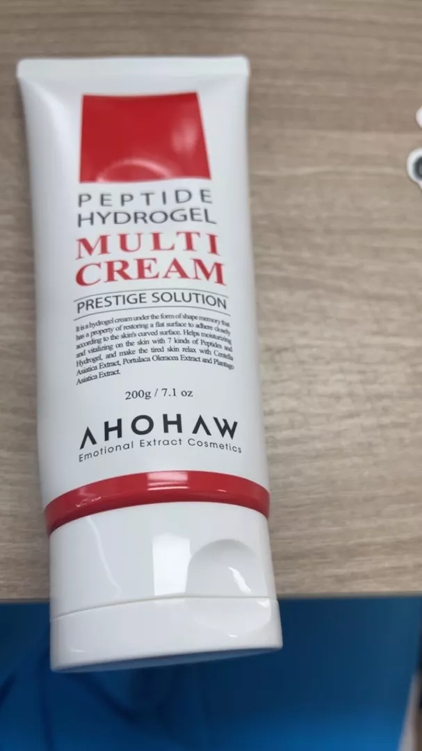 Kem Dưỡng Trắng Trẻ Hóa Ahohaw Peptide Hydrogel Multi Cream 200g - Dưỡng Ẩm, Căng Bóng, Chăm Sóc Da Đa Năng Hàn Quốc