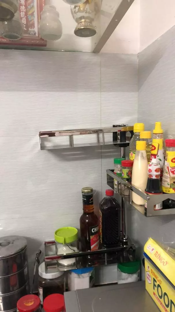 Kệ Gia Vị Xoay 180 Độ Oenon - Inox SUS304 Chất Lượng Cao, Có Thể Điều Chỉnh Chiều Cao, Tiện Lợi Cho Căn Bếp Gọn Gàng